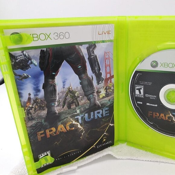 XBox 360 Fracture Game 2008 Havok Lucas Arts - Picture 8 of 9
